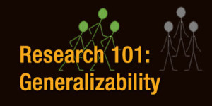 Generalizability in Research Studies
