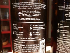 Locust Cider label