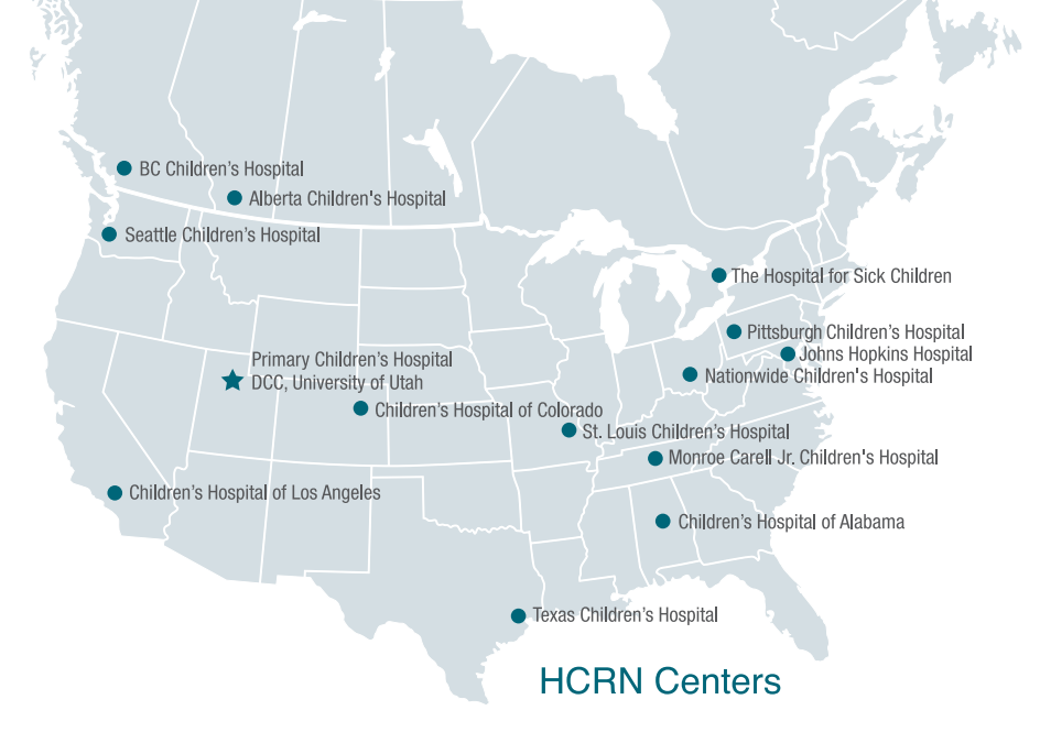 Map of HCRN Centers 2016