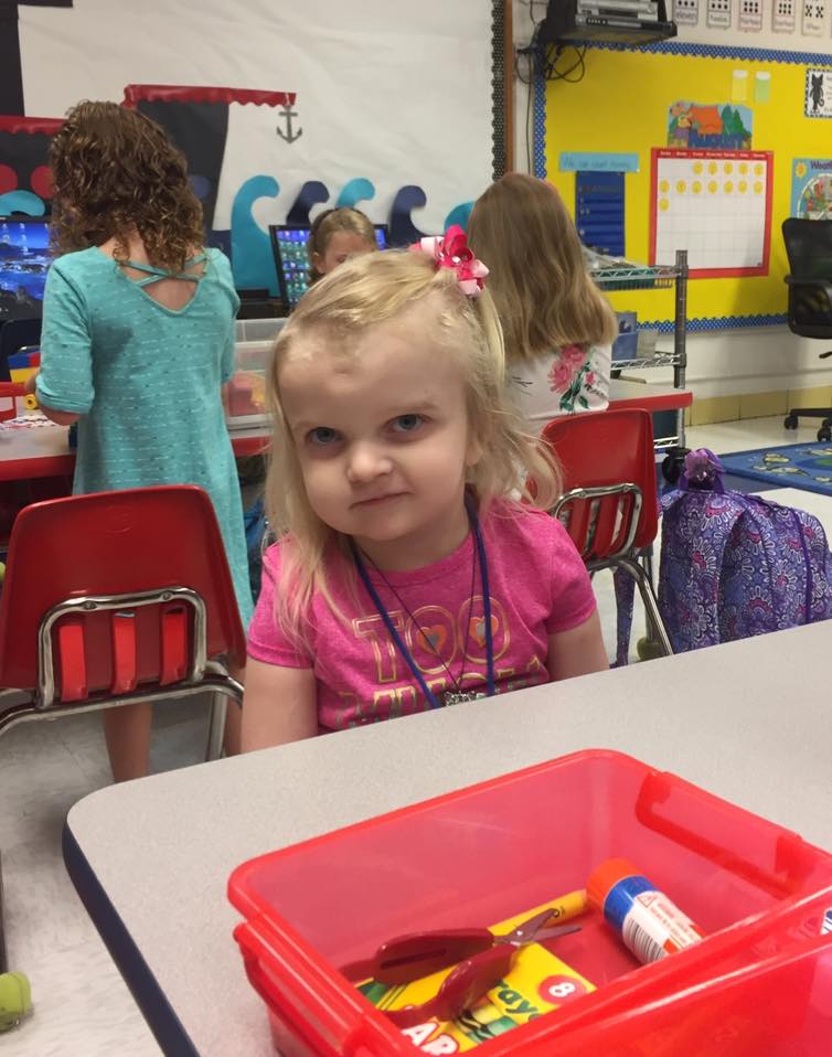 First day on Kindergarten in August 2017
